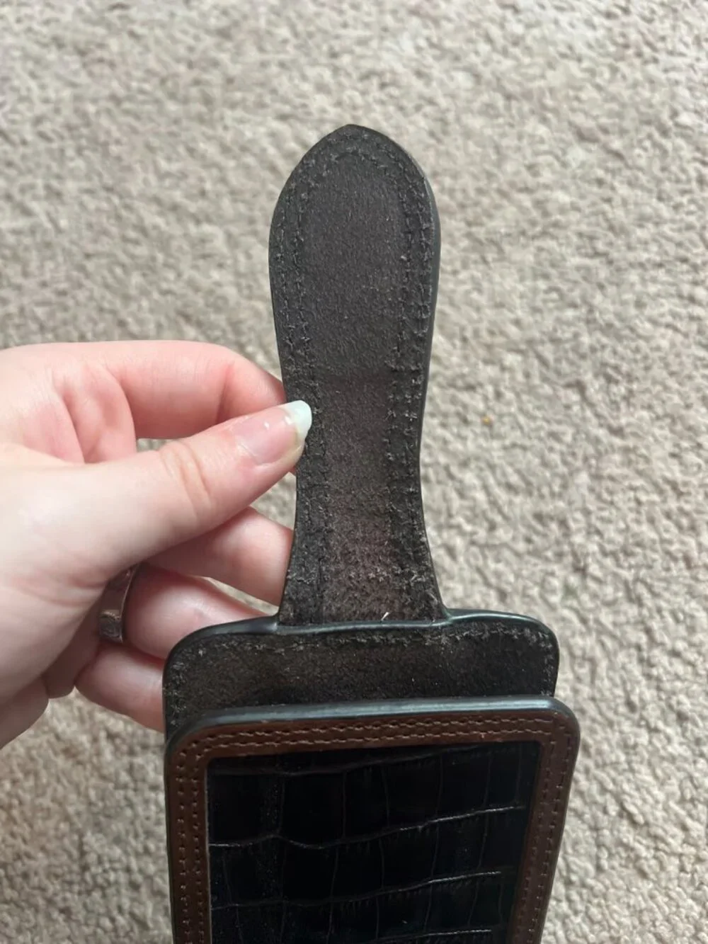 Ariat Men’s Croc Print Cell Phone Case Belt Loop Holster